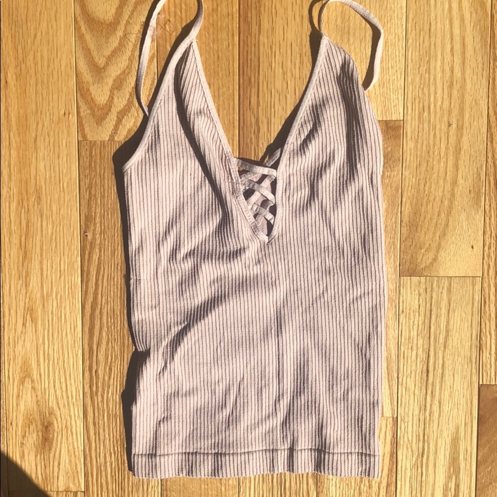 Pink Free People intimately top